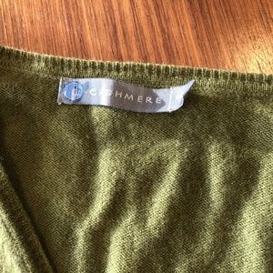 Pea green cashmere sweater